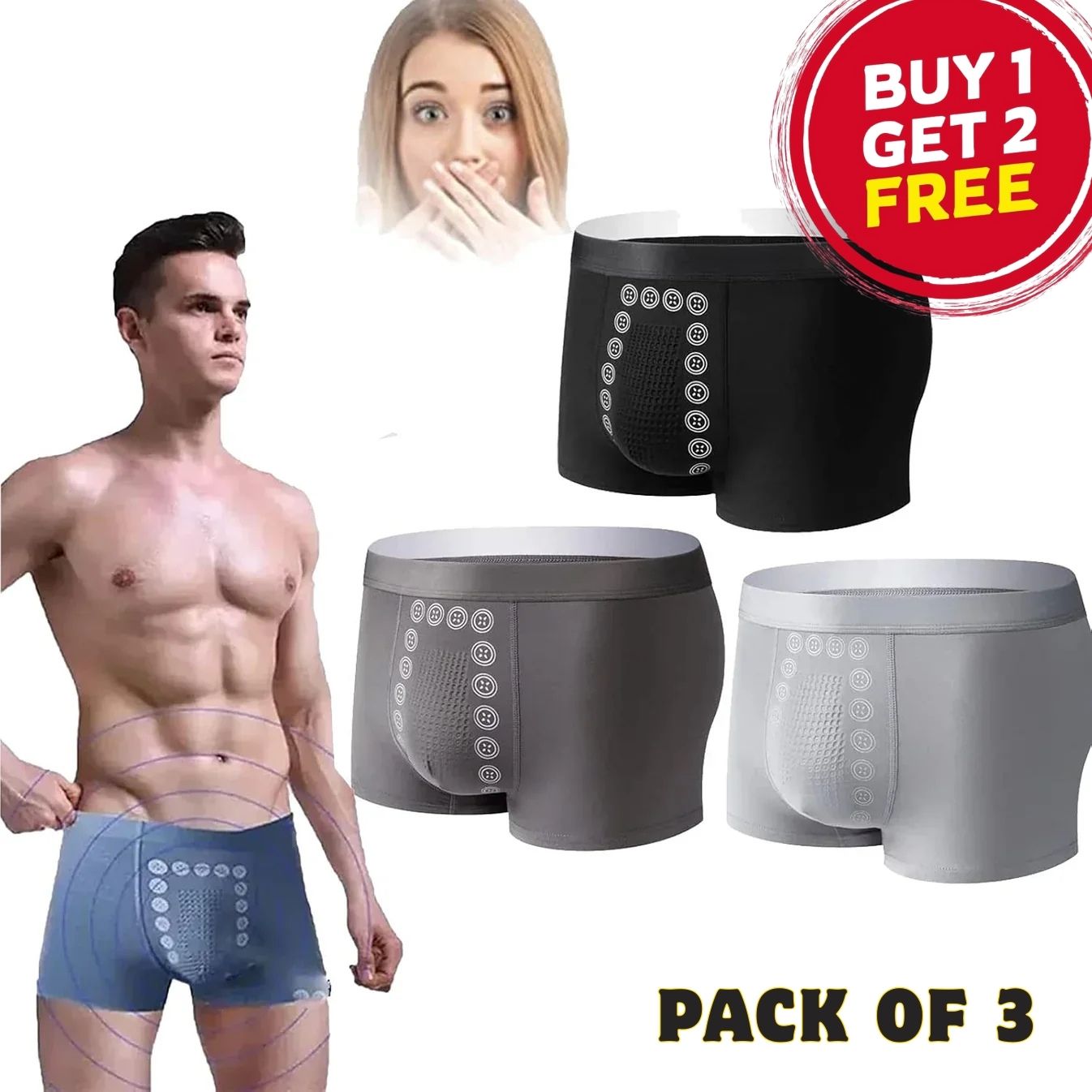 MAGNAMEN® - Magic Magnetic Underwear for Men's Care